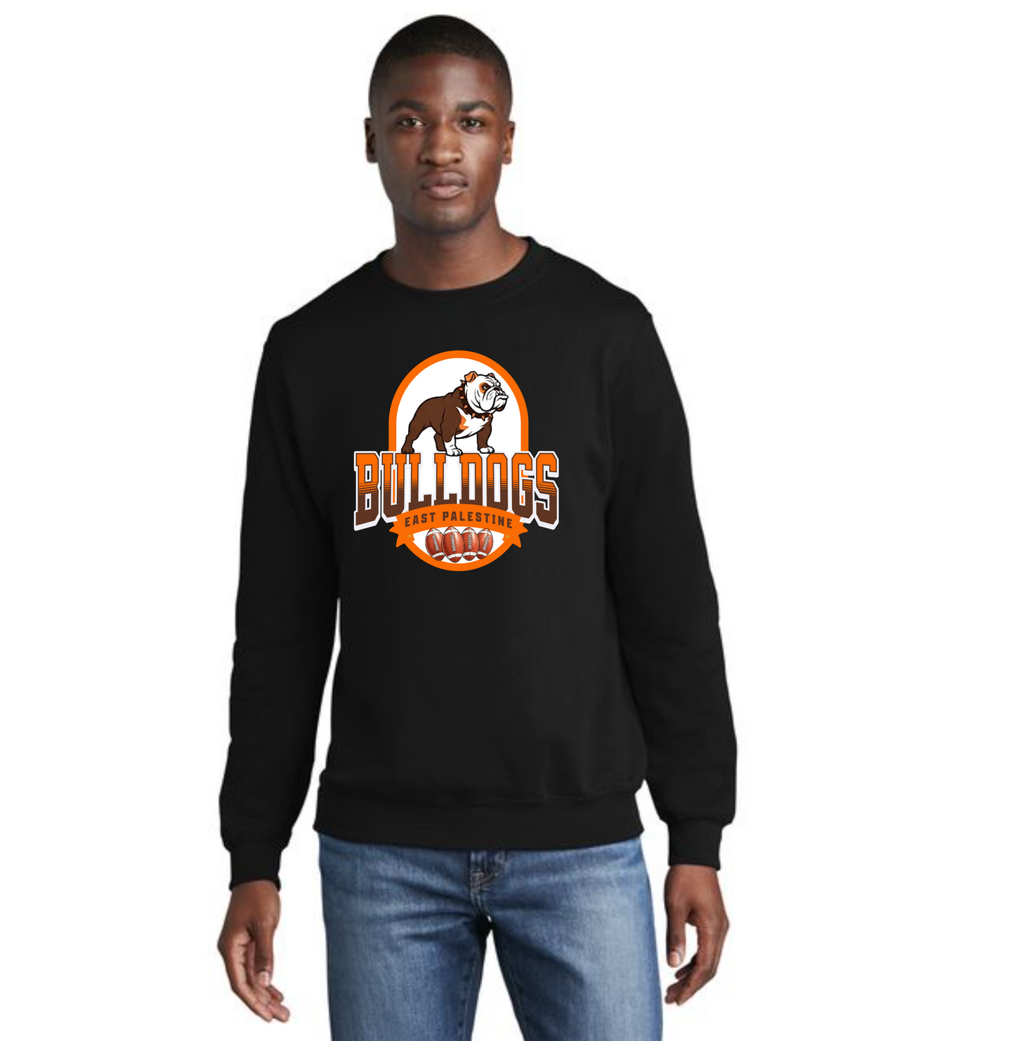 EAST PALESTINE FOOTBALL PC78 Core Fleece Crewneck Sweatshirt 22