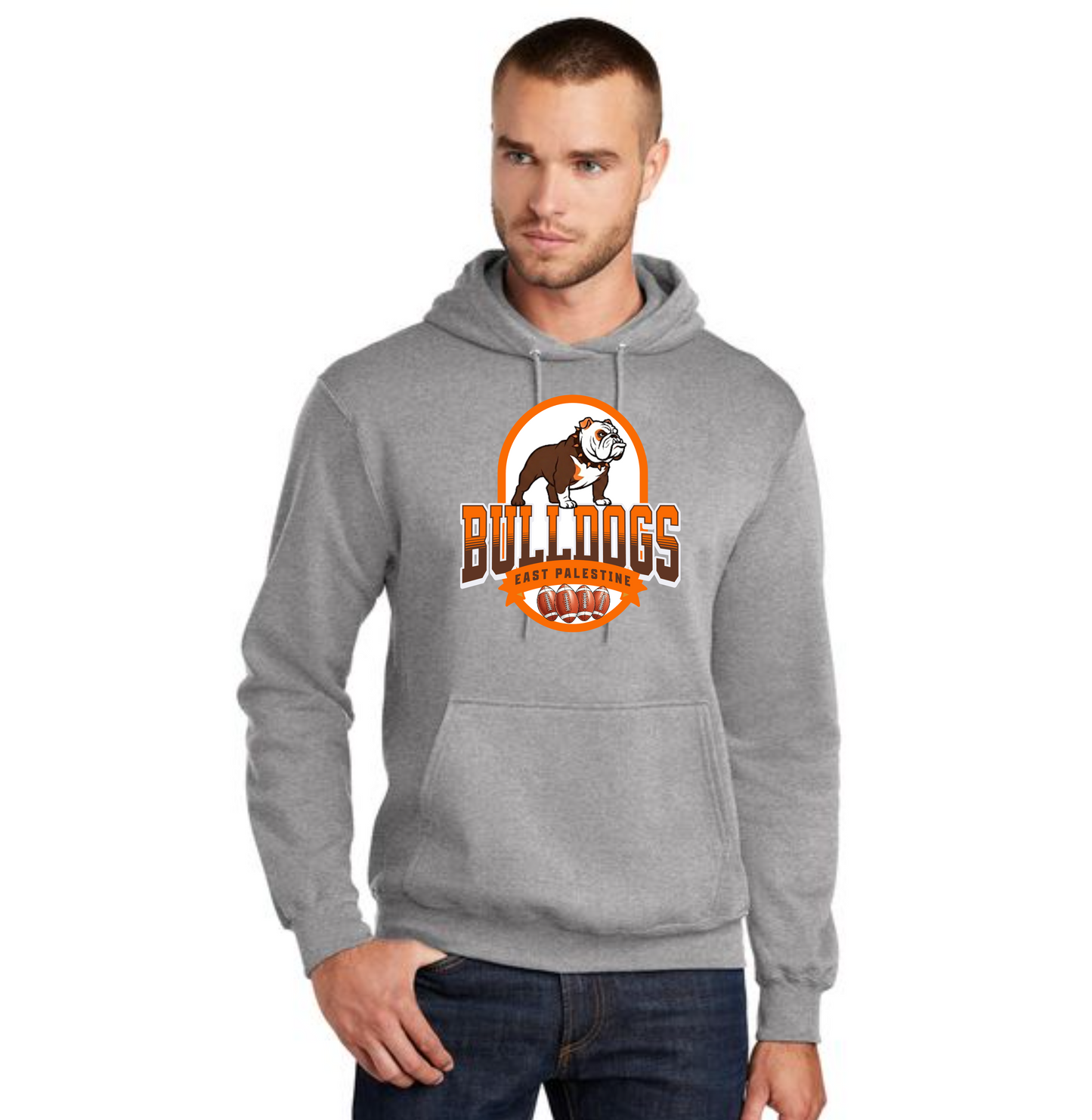 EAST PALESTINE FOOTBALL PC78H Port & Company® Core Fleece Pullover Hooded Sweatshirt 22