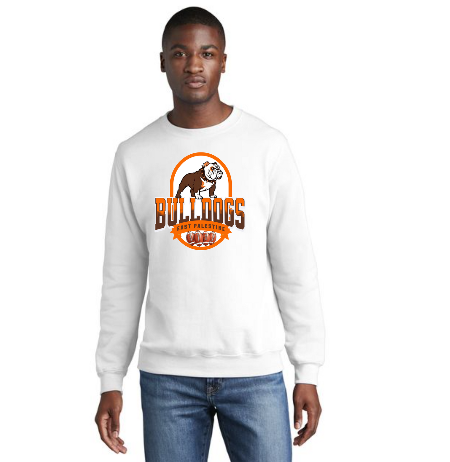 EAST PALESTINE FOOTBALL PC78 Core Fleece Crewneck Sweatshirt 22