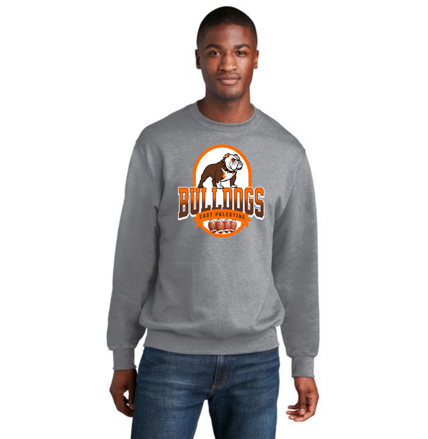 EAST PALESTINE FOOTBALL PC78 Core Fleece Crewneck Sweatshirt 22
