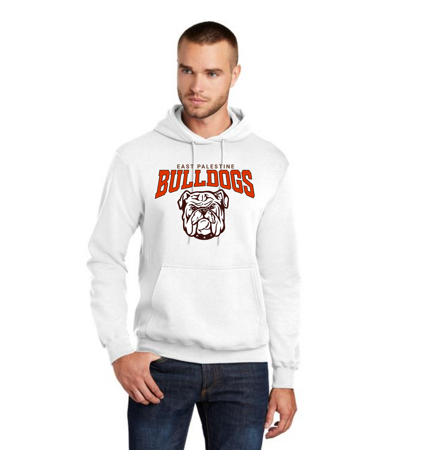 EAST PALESTINE FOOTBALL PC78H Port & Company® Core Fleece Pullover Hooded Sweatshirt 23