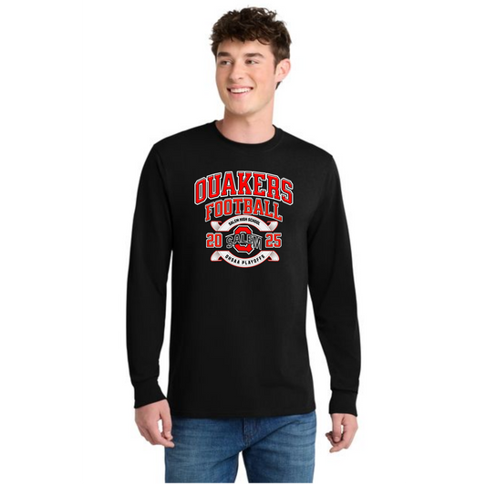 SALEM QUAKERS FOOTBALL PC55LS Port & Co™ Long Sleeve Core Cotton Tee SF-13