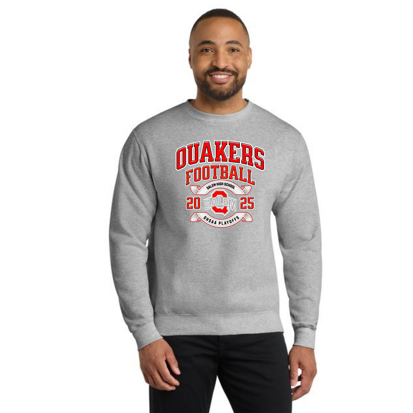 SALEM QUAKERS FOOTBALL PC78 Port & Company® Core Fleece Crewneck Sweatshirt SF-13