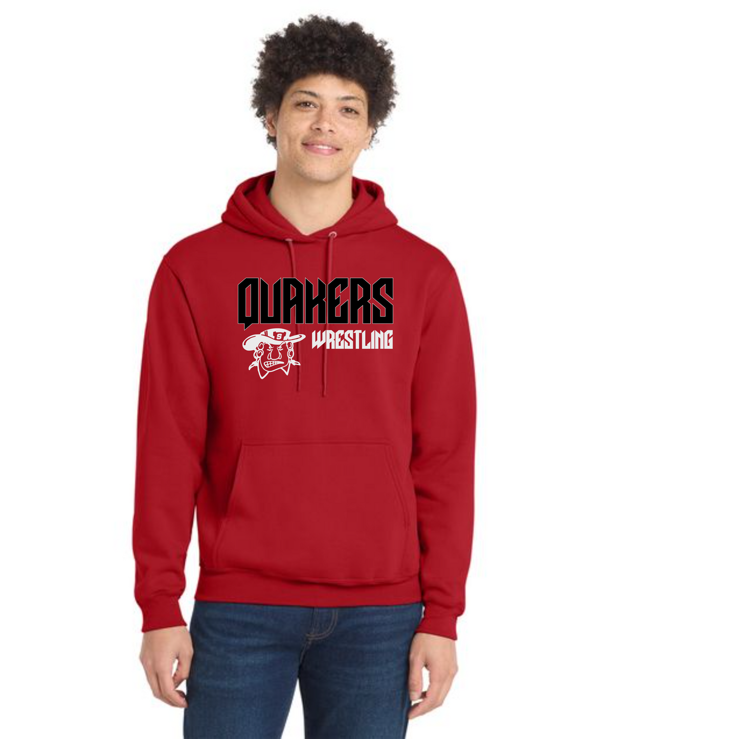 SALEM QUAKERS WRESTLING Port & Company® Core Fleece Pullover Hooded Sweatshirt 1