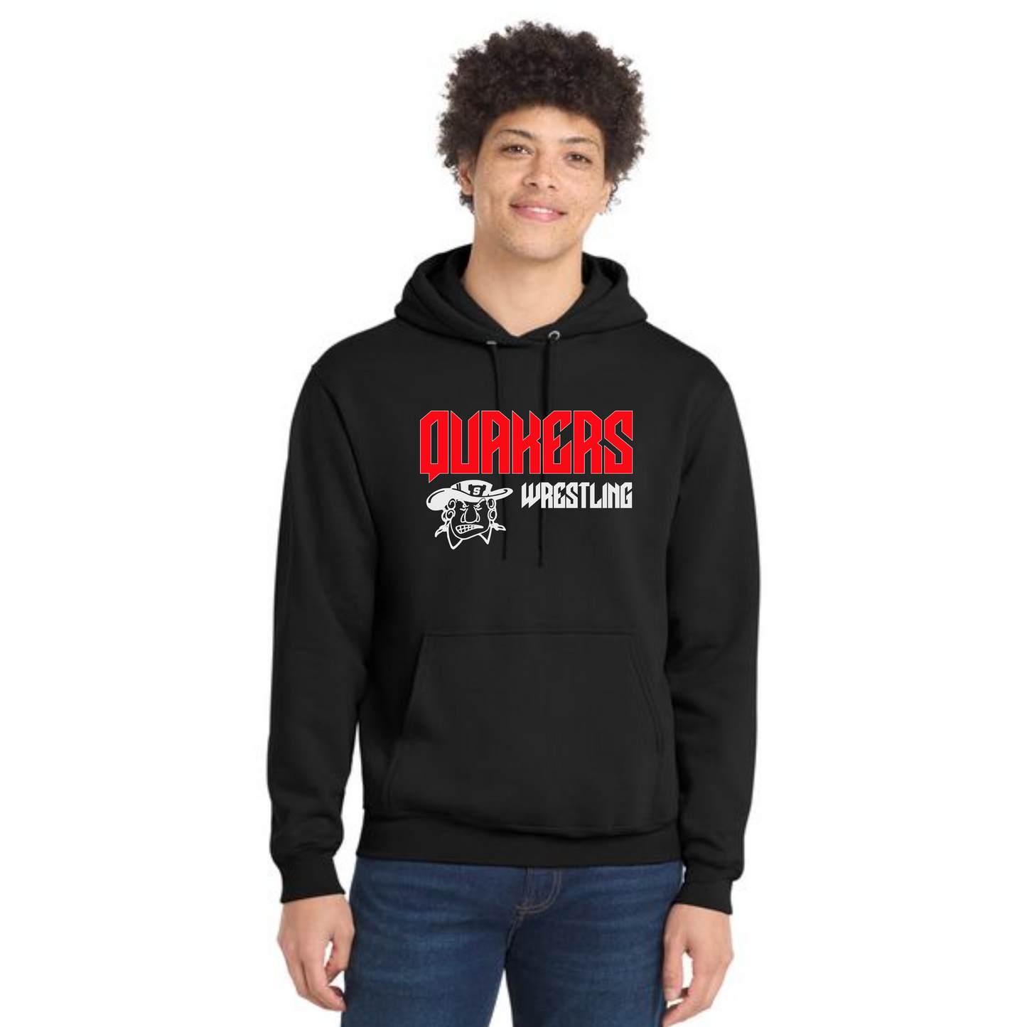SALEM QUAKERS WRESTLING Port & Company® Core Fleece Pullover Hooded Sweatshirt 1