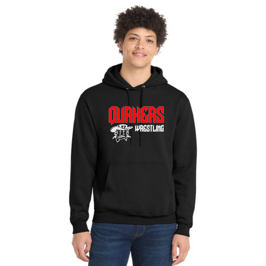 SALEM QUAKERS WRESTLING Port & Company® Core Fleece Pullover Hooded Sweatshirt 1