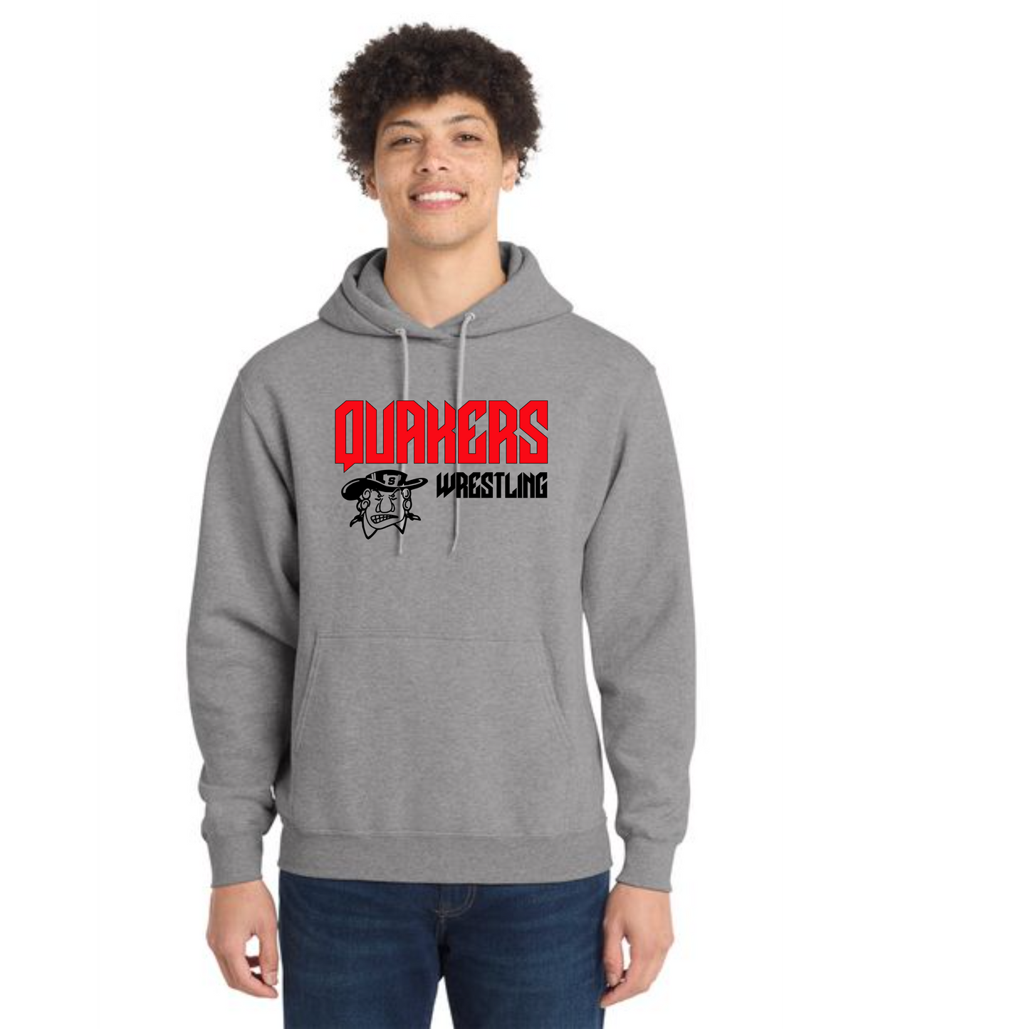 SALEM QUAKERS WRESTLING Port & Company® Core Fleece Pullover Hooded Sweatshirt 1
