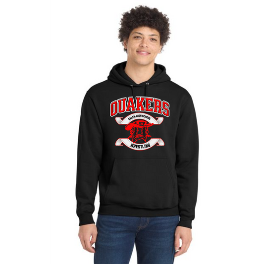 SALEM QUAKERS WRESTLING Port & Company® PC78H Core Fleece Pullover Hooded Sweatshirt 9