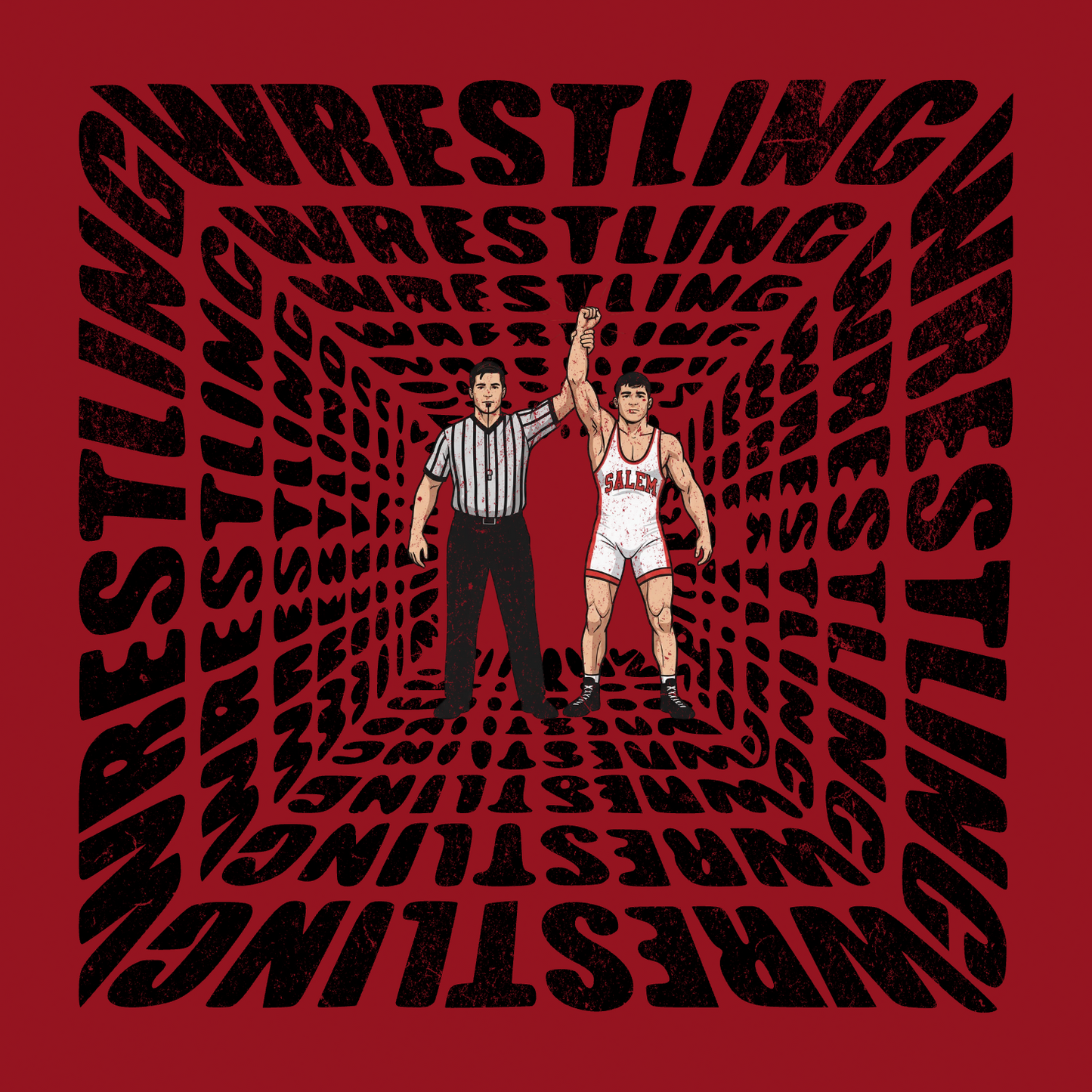 Salem Quakers Wrestling DM130 District ® Perfect Tri ® Tee 10