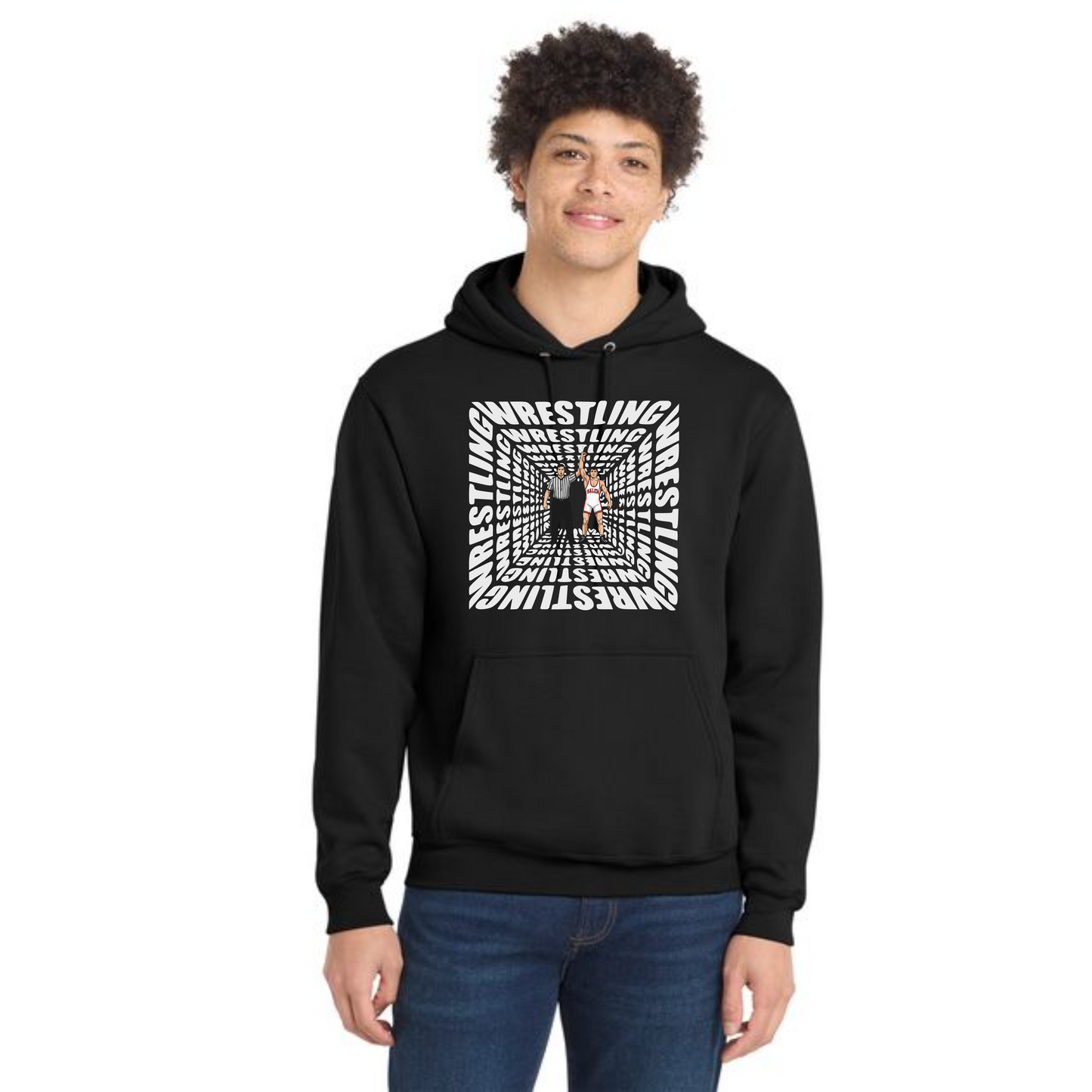 SALEM QUAKERS WRESTLING Port & Company® PC78H Core Fleece Pullover Hooded Sweatshirt 10