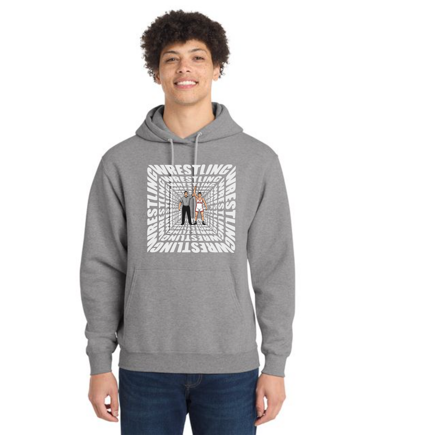 SALEM QUAKERS WRESTLING Port & Company® PC78H Core Fleece Pullover Hooded Sweatshirt 10