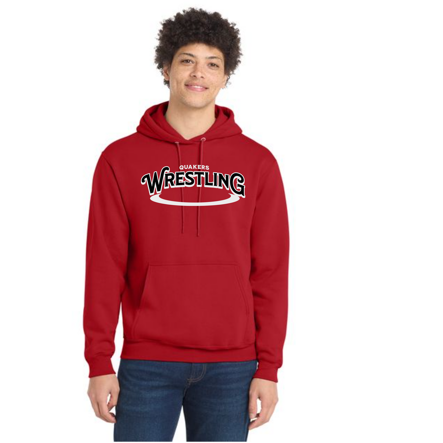 SALEM QUAKERS WRESTLING Port & Company® PC78H Core Fleece Pullover Hooded Sweatshirt 11
