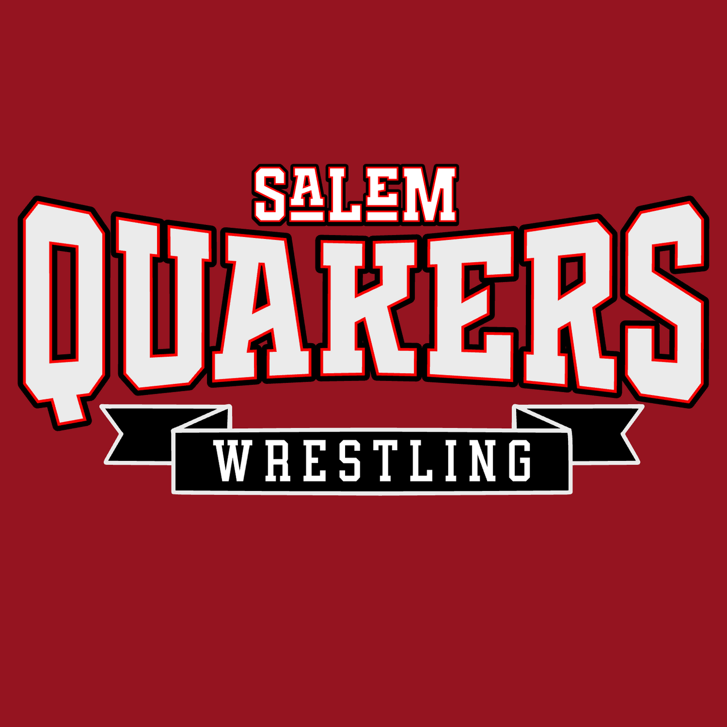 SALEM QUAKERS WRESTLING Port & Co™ Long Sleeve Core Cotton Tee 2