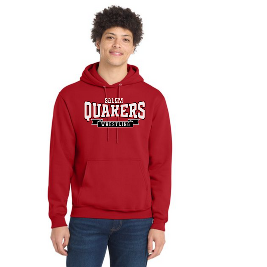 SALEM QUAKERS WRESTLING Port & Company® Core Fleece Pullover Hooded Sweatshirt 2