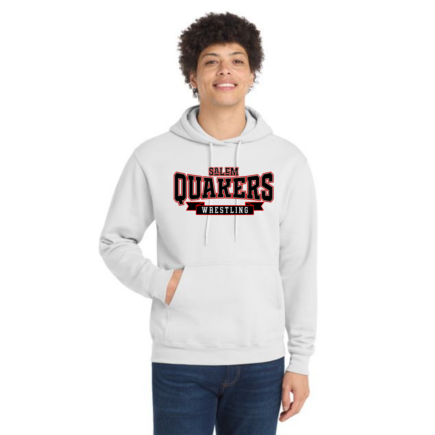 SALEM QUAKERS WRESTLING Port & Company® Core Fleece Pullover Hooded Sweatshirt 2