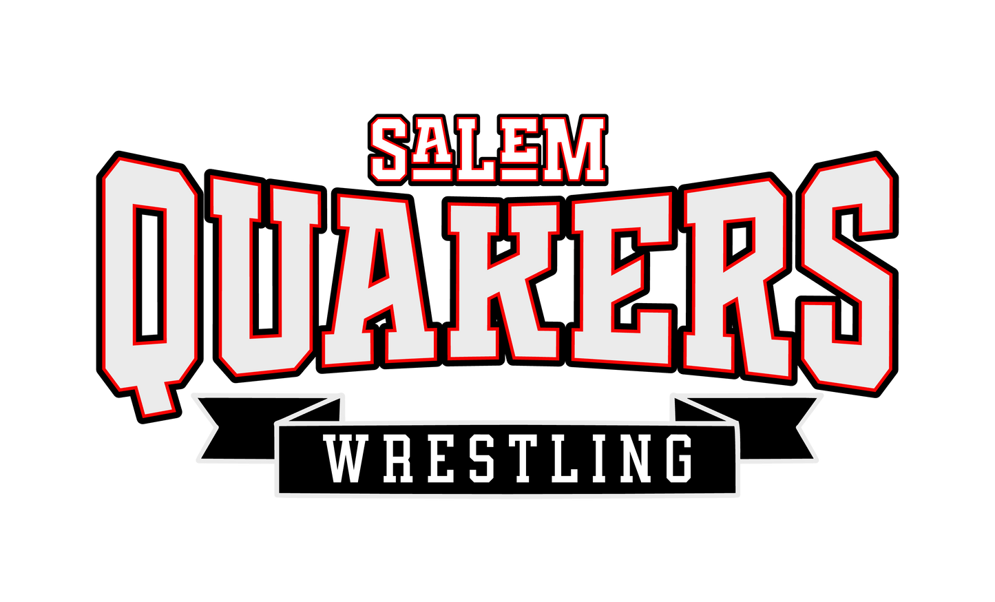 SALEM QUAKERS WRESTLING Port & Co™ Long Sleeve Core Cotton Tee 2