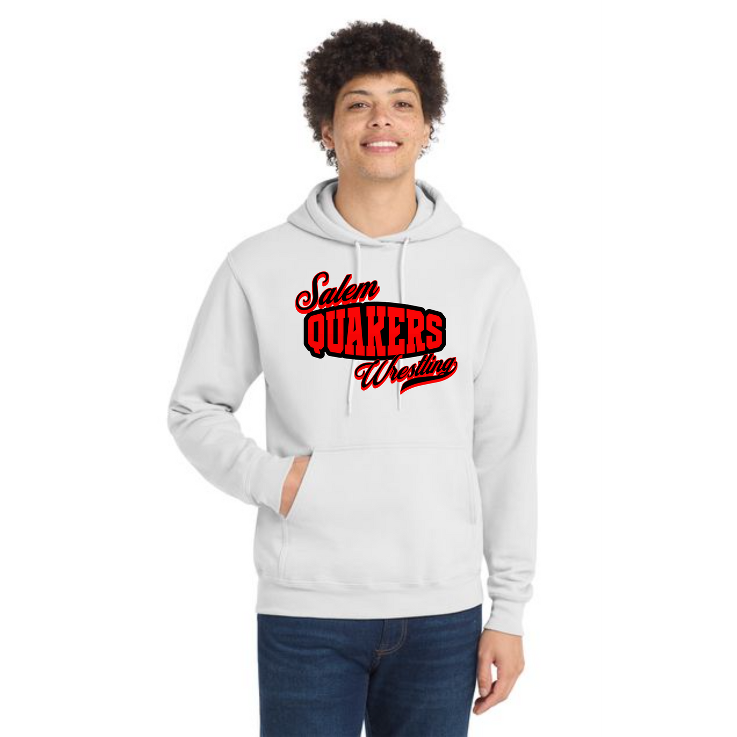 SALEM QUAKERS WRESTLING Port & Company® Core Fleece Pullover Hooded Sweatshirt 3