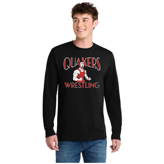 SALEM QUAKERS WRESTLING Port & Co™ PC54LS Long Sleeve Core Cotton Tee 4