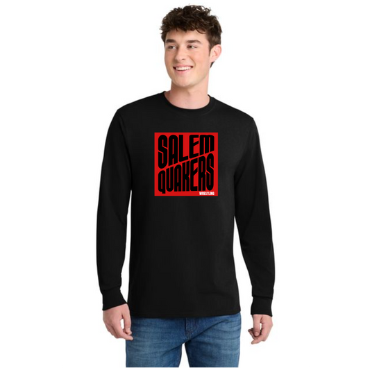 SALEM QUAKERS WRESTLING Port & Co™ PC54LS Long Sleeve Core Cotton Tee 5