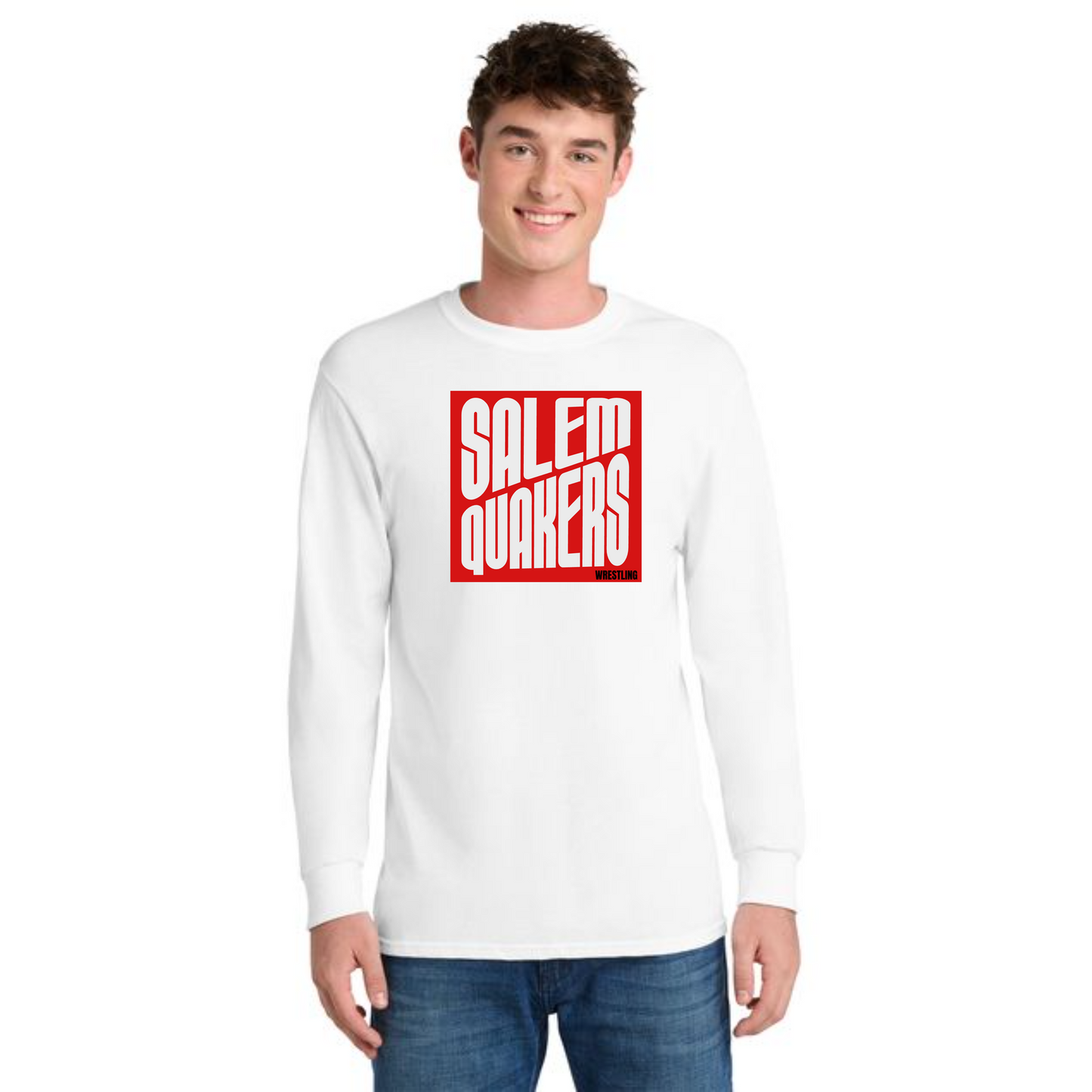 SALEM QUAKERS WRESTLING Port & Co™ PC54LS Long Sleeve Core Cotton Tee 5