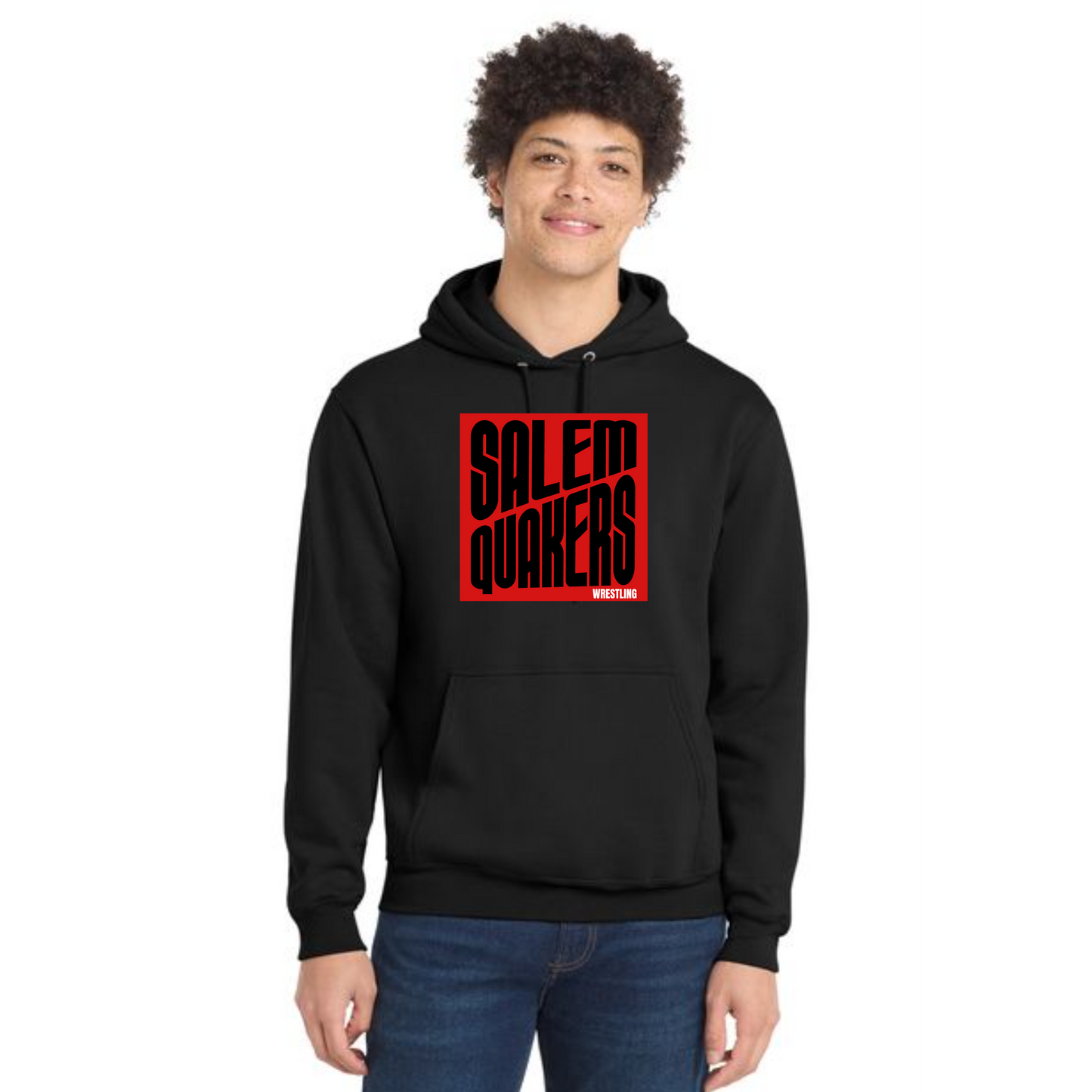 SALEM QUAKERS WRESTLING Port & Company® PC78H Core Fleece Pullover Hooded Sweatshirt 5