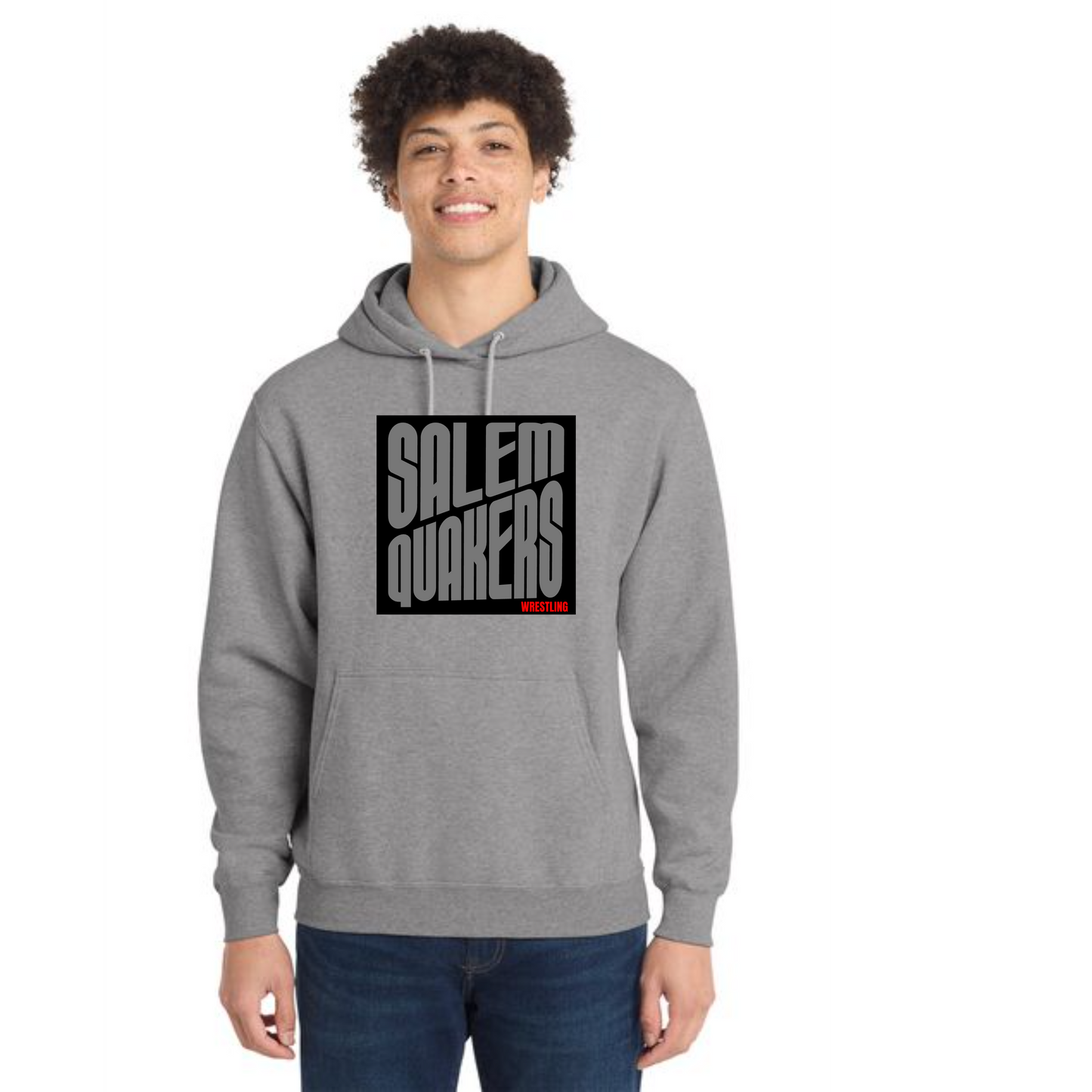SALEM QUAKERS WRESTLING Port & Company® PC78H Core Fleece Pullover Hooded Sweatshirt 5