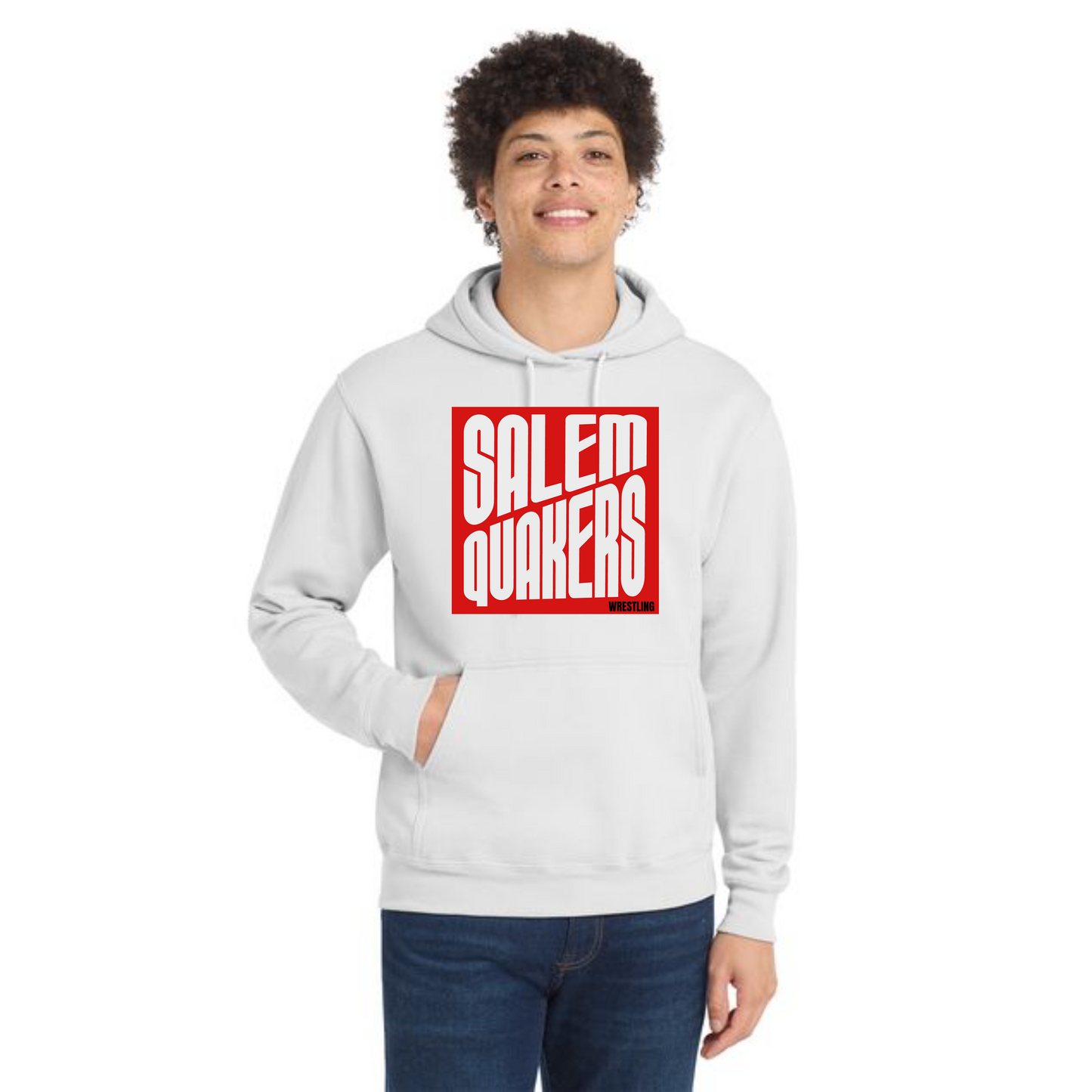 SALEM QUAKERS WRESTLING Port & Company® PC78H Core Fleece Pullover Hooded Sweatshirt 5