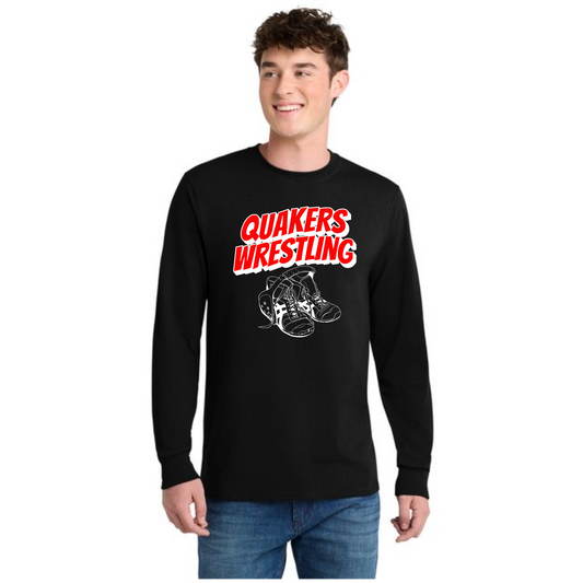 SALEM QUAKERS WRESTLING Port & Co™ PC54LS Long Sleeve Core Cotton Tee 6