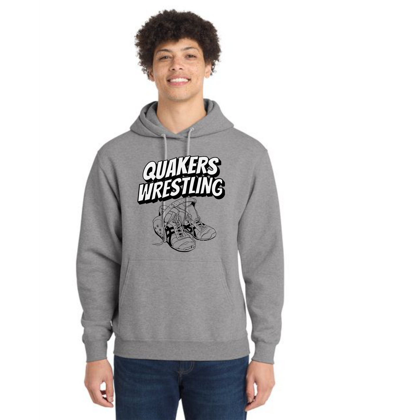 SALEM QUAKERS WRESTLING Port & Company® PC78H Core Fleece Pullover Hooded Sweatshirt 6