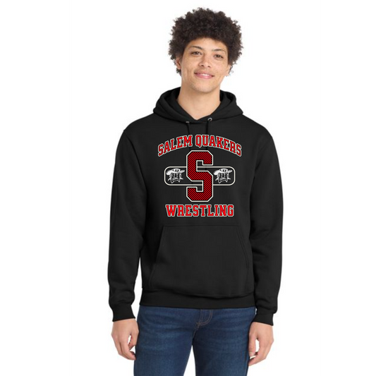 SALEM QUAKERS WRESTLING Port & Company® PC78H Core Fleece Pullover Hooded Sweatshirt 8