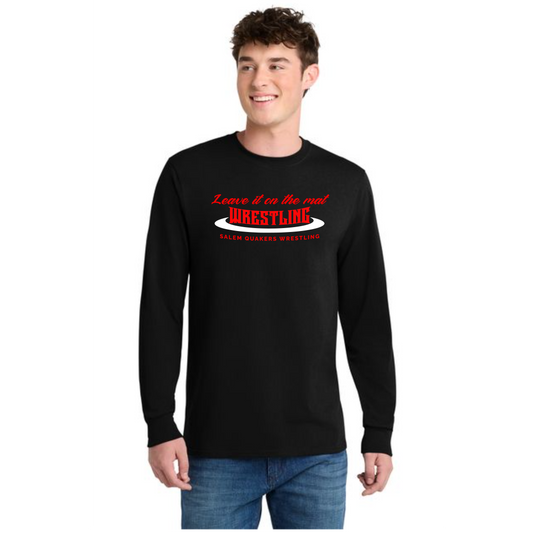 SALEM QUAKERS WRESTLING Port & Co™ PC54LS Long Sleeve Core Cotton Tee 7