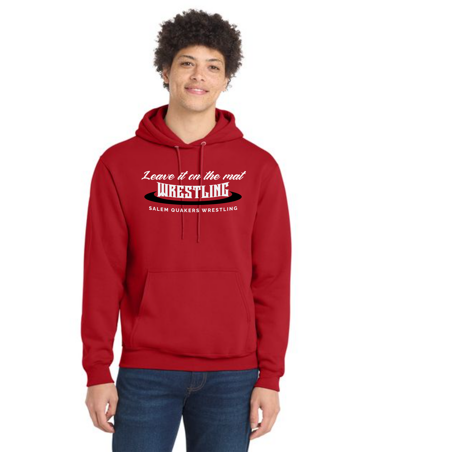 SALEM QUAKERS WRESTLING Port & Company® PC78H Core Fleece Pullover Hooded Sweatshirt 7