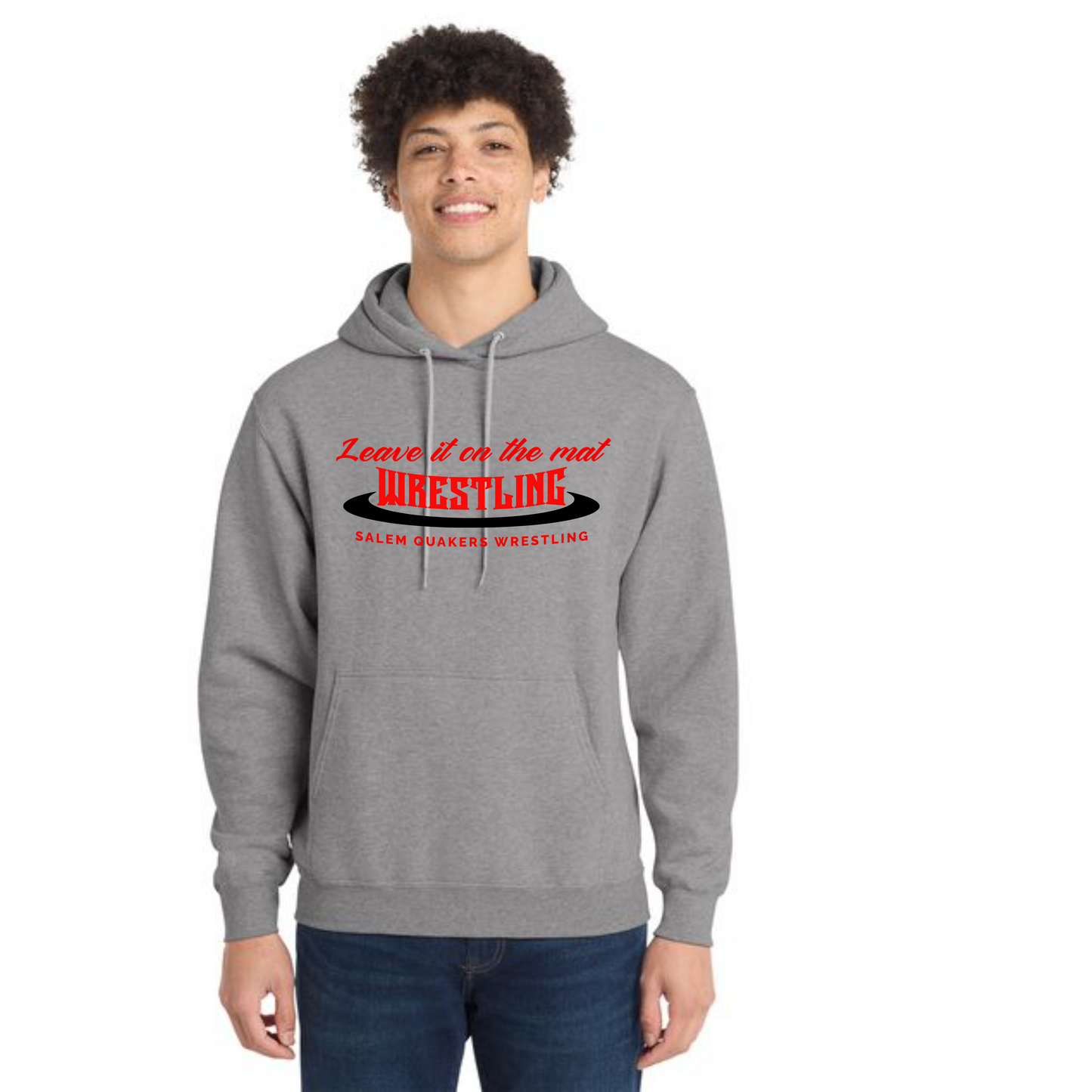 SALEM QUAKERS WRESTLING Port & Company® PC78H Core Fleece Pullover Hooded Sweatshirt 7