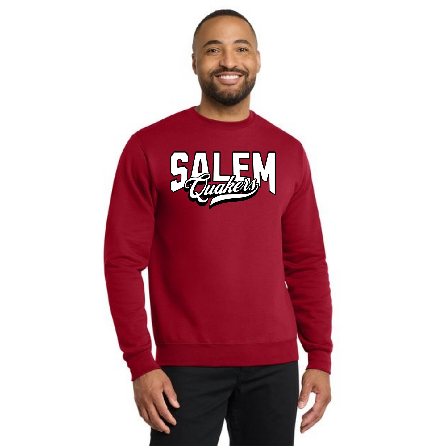 SALEM QUAKERS TAIL PC78 Port & Company® Core Fleece Crewneck Sweatshirt 2