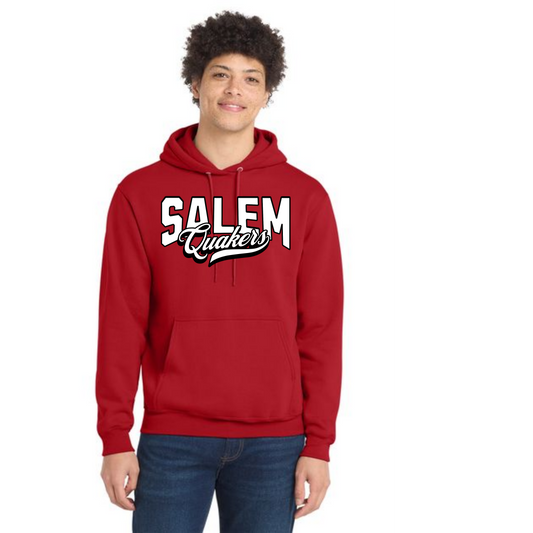 SALEM QUAKERS TAIL PC78H Port & Company® Core Fleece Pullover Hooded Sweatshirt 2
