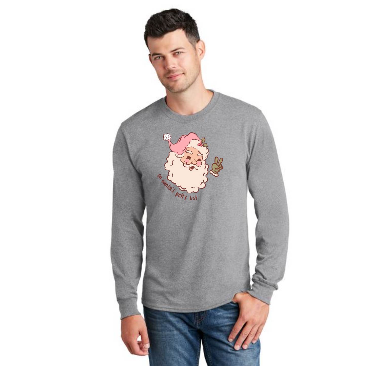 CHRISTMAS PC54LS Port & Company® Long Sleeve Core Cotton Tee 16