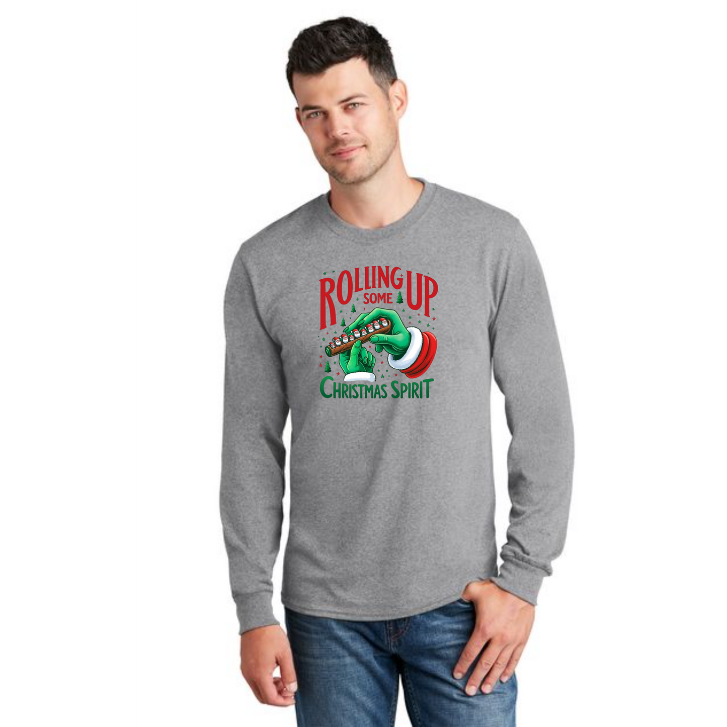 CHRISTMAS PC54LS Port & Company® Long Sleeve Core Cotton Tee 17