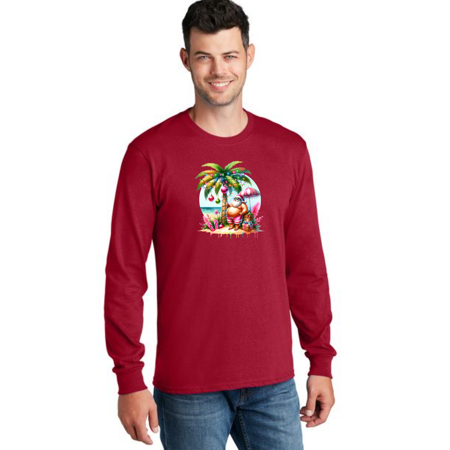 CHRISTMAS PC54LS Port & Company® Long Sleeve Core Cotton Tee 18