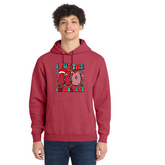 CHRISTMAS Port & Company® Core Fleece Pullover Hooded Sweatshirt 20