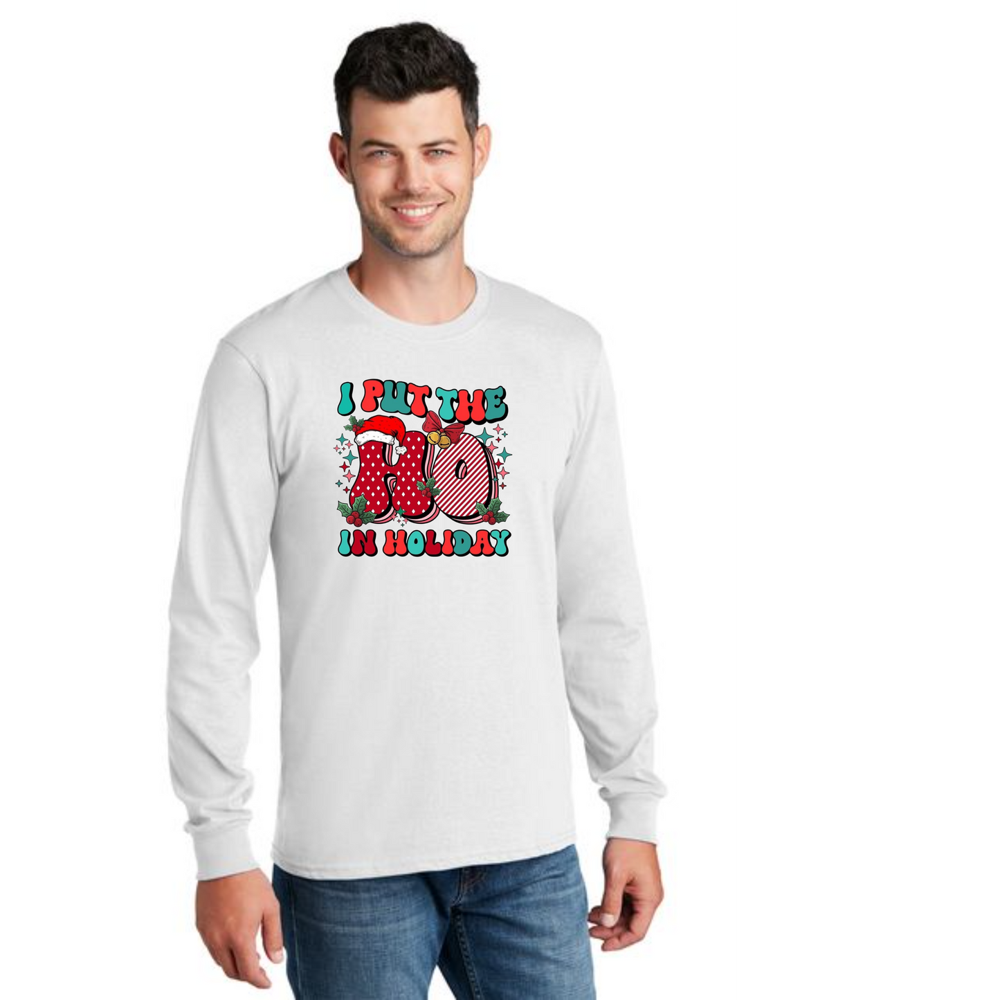 CHRISTMAS PC54LS Port & Company® Long Sleeve Core Cotton Tee 20