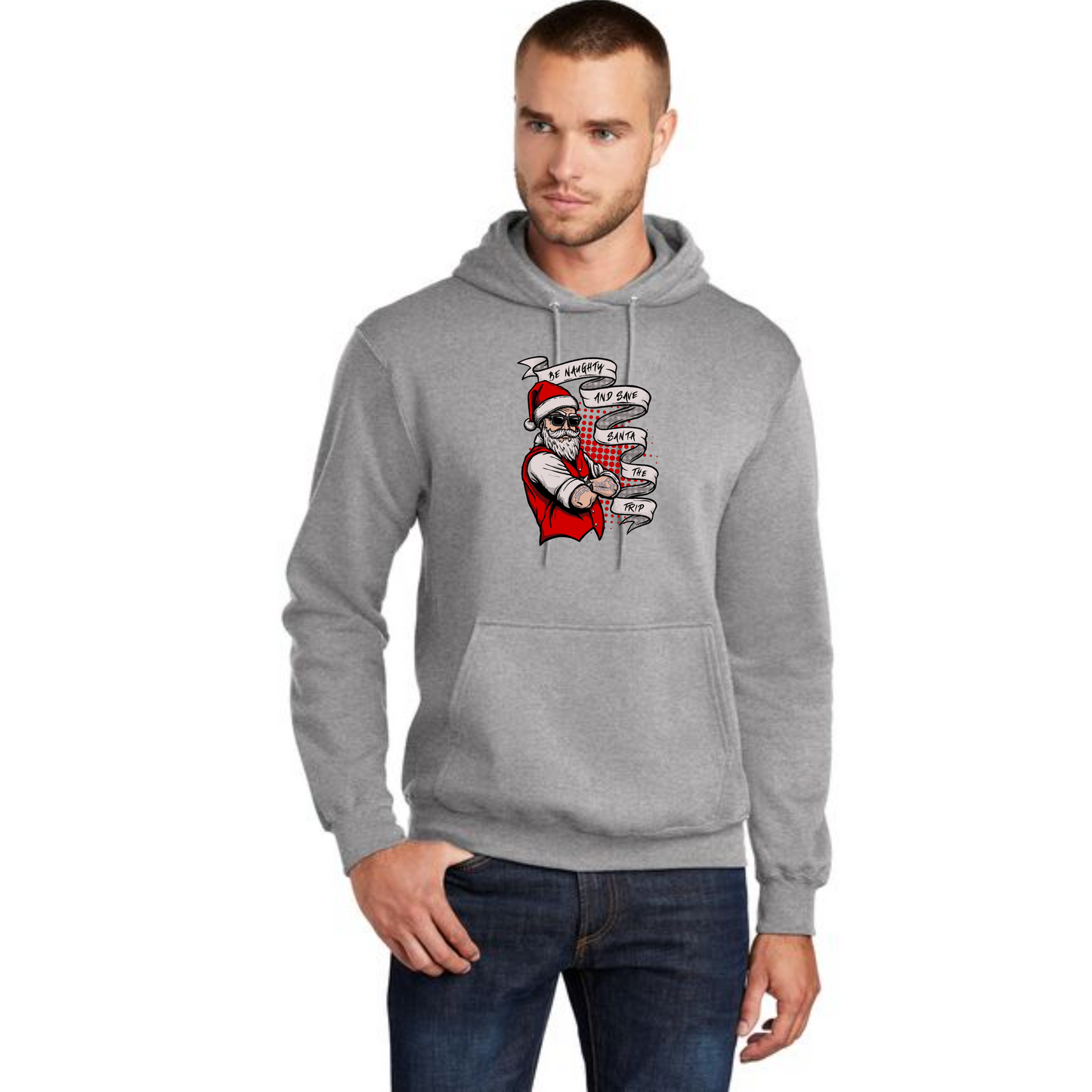 CHRISTMAS Port & Company® Core Fleece Pullover Hooded Sweatshirt 21