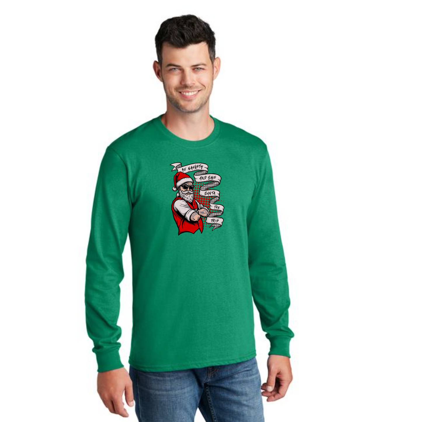 CHRISTMAS PC54LS Port & Company® Long Sleeve Core Cotton Tee 21