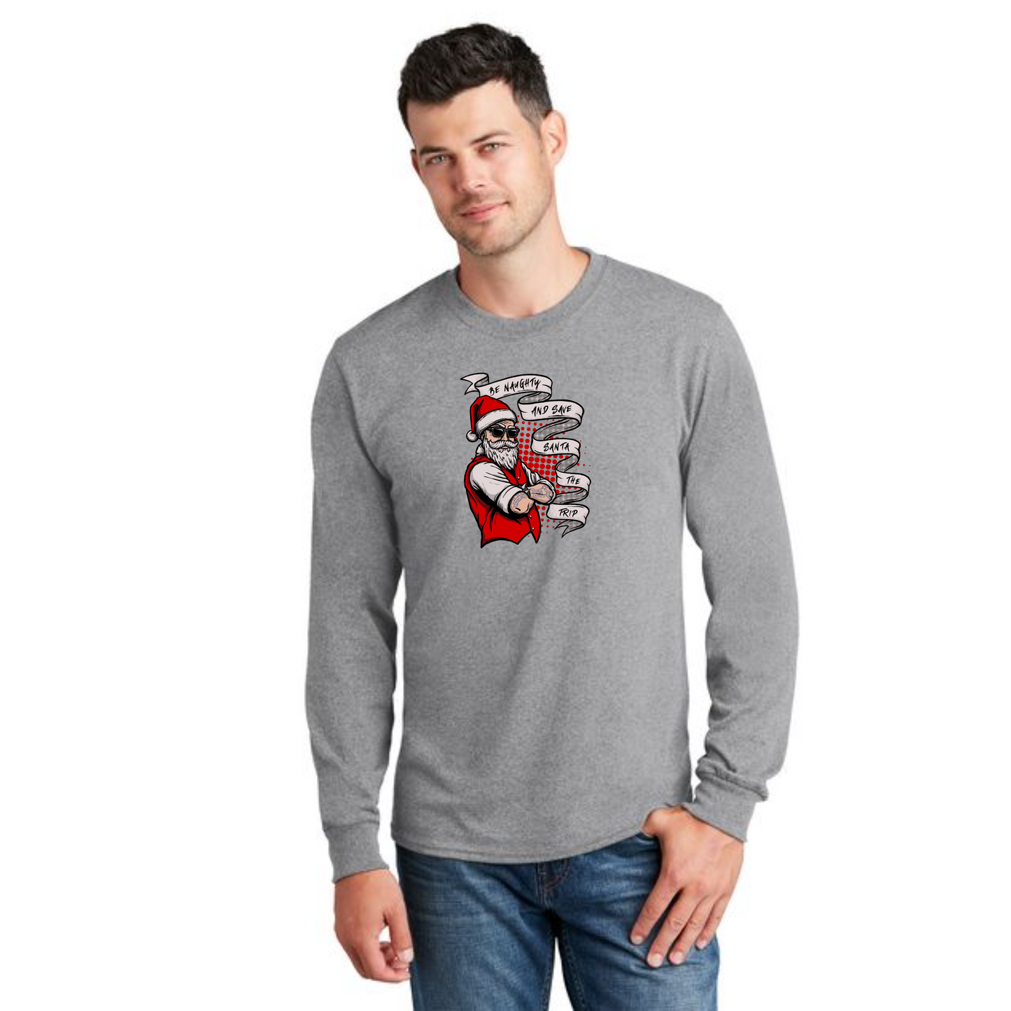 CHRISTMAS PC54LS Port & Company® Long Sleeve Core Cotton Tee 21