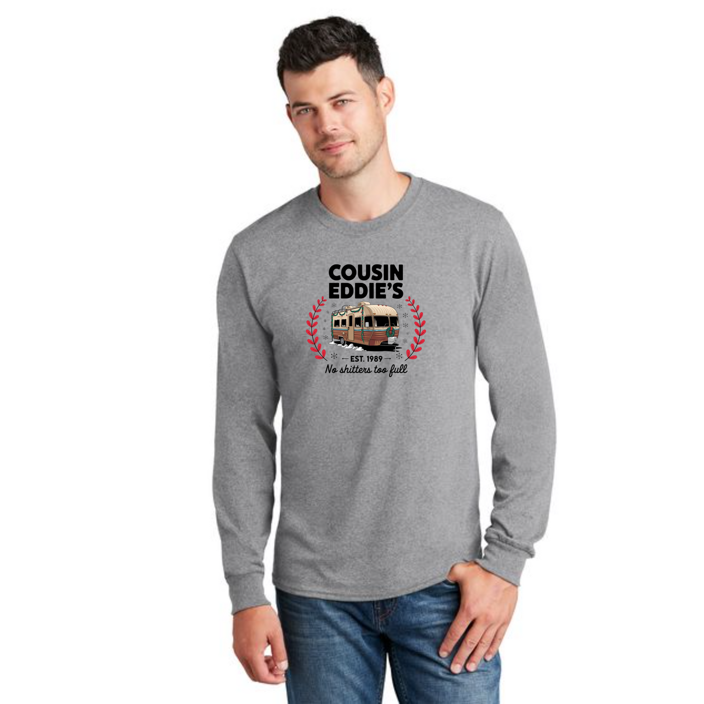 CHRISTMAS PC54LS Port & Company® Long Sleeve Core Cotton Tee 22