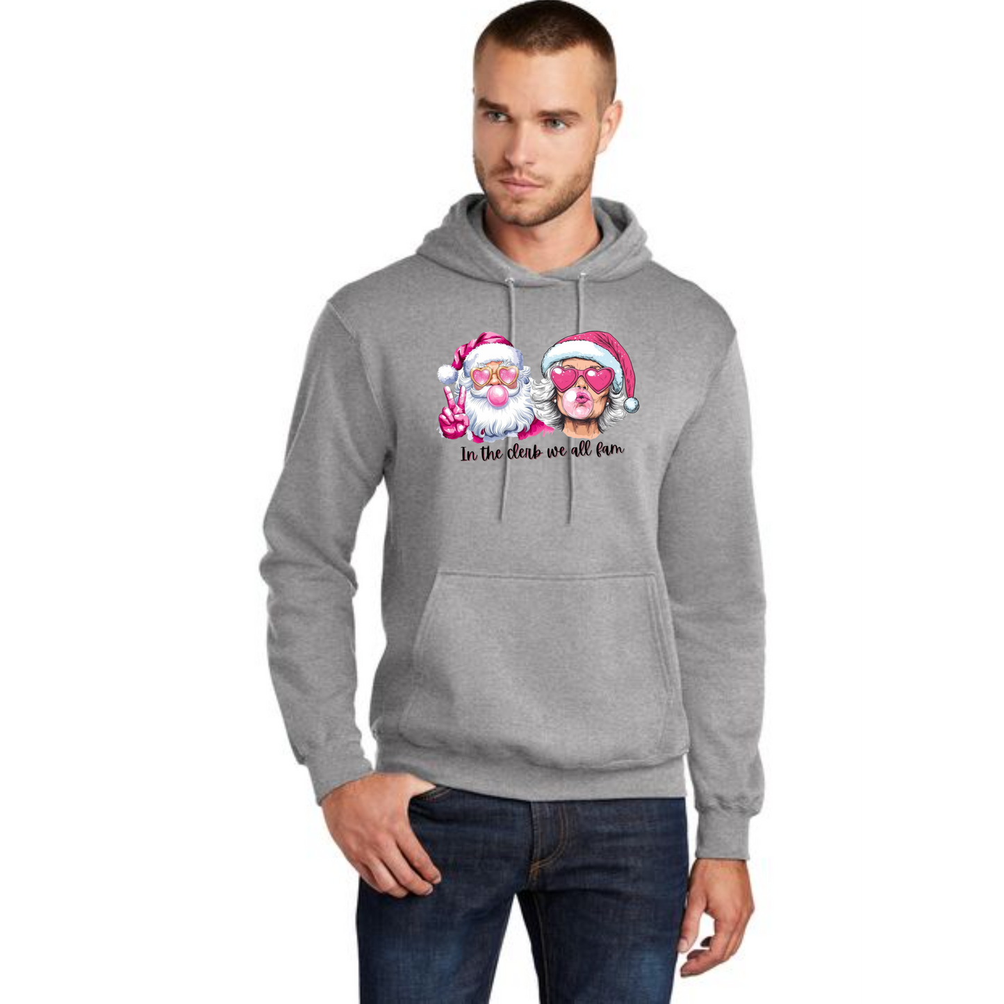 CHRISTMAS Port & Company® Core Fleece Pullover Hooded Sweatshirt 23