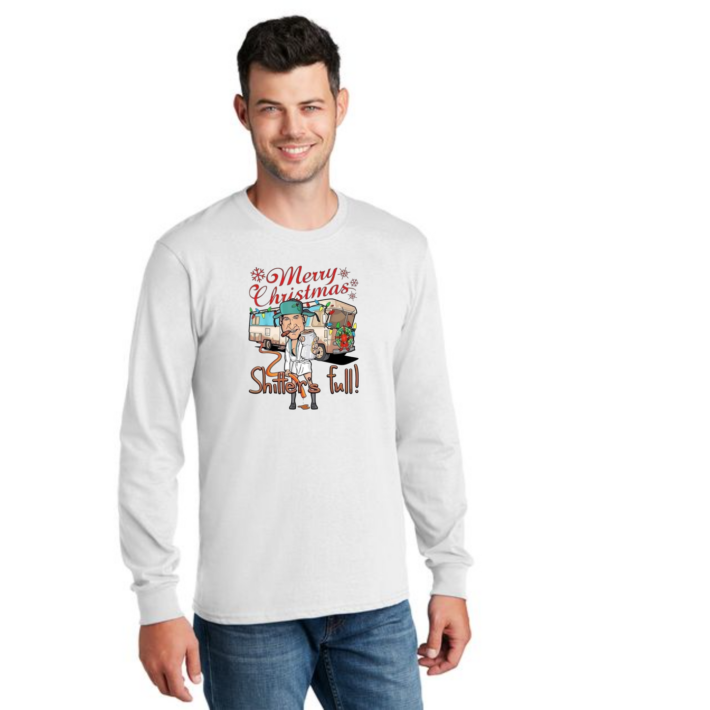 CHRISTMAS PC54LS Port & Company® Long Sleeve Core Cotton Tee 25