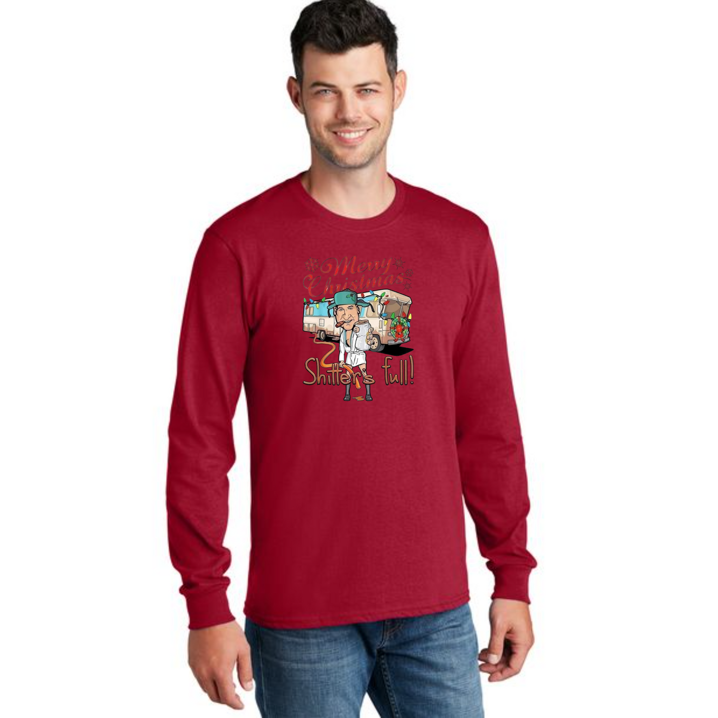 CHRISTMAS PC54LS Port & Company® Long Sleeve Core Cotton Tee 25