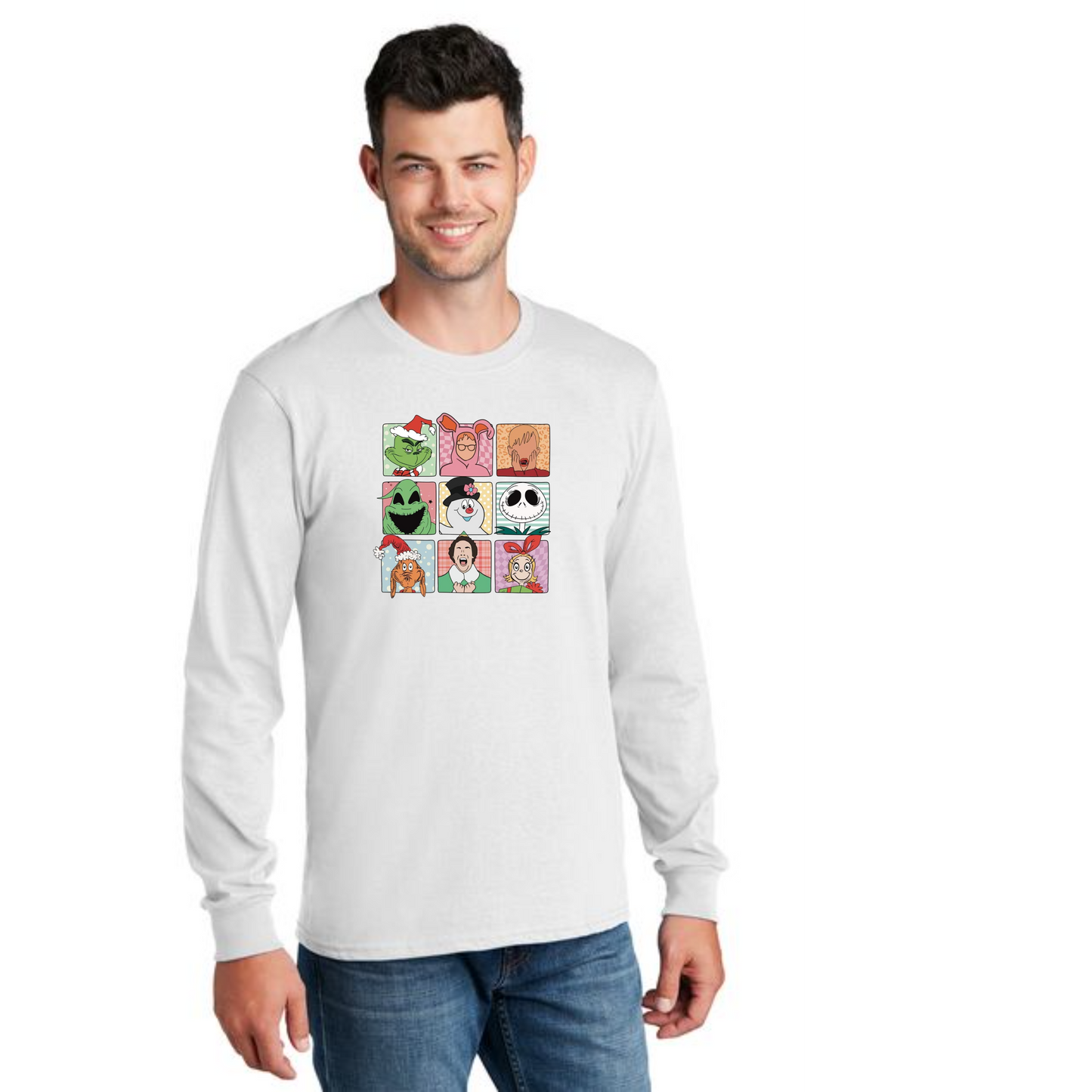 CHRISTMAS PC54LS Port & Company® Long Sleeve Core Cotton Tee 34