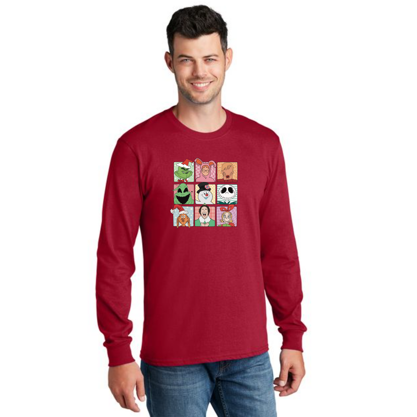 CHRISTMAS PC54LS Port & Company® Long Sleeve Core Cotton Tee 34