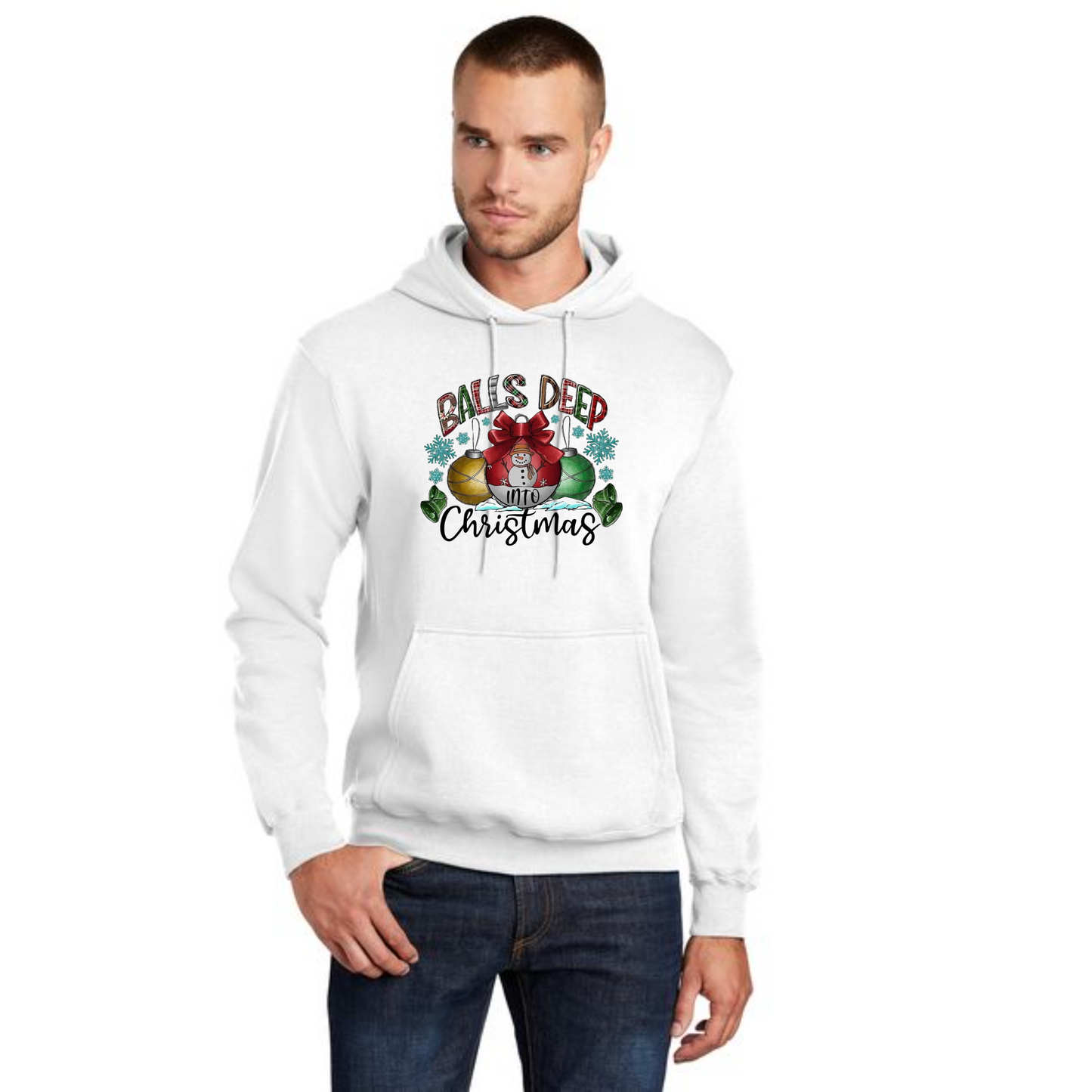 CHRISTMAS Port & Company® Core Fleece Pullover Hooded Sweatshirt 40